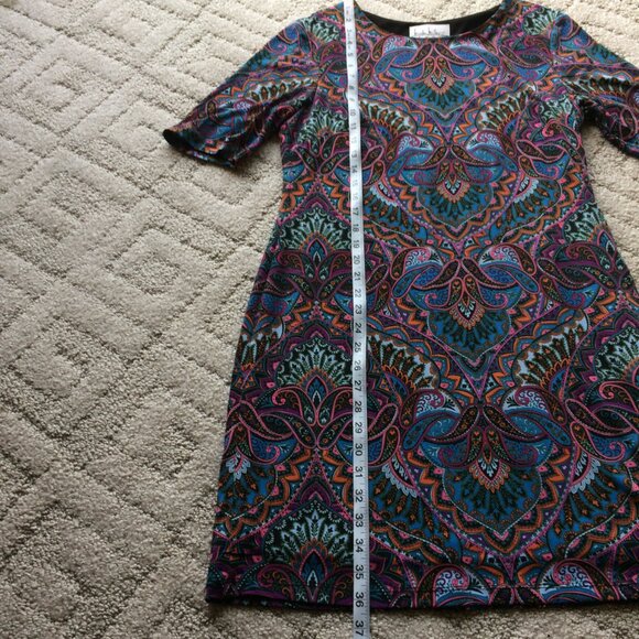 Nicole Miller Studio Multi-color Dress Size12 - Picture 4 of 15